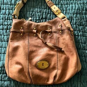 Fossil brown leather purse